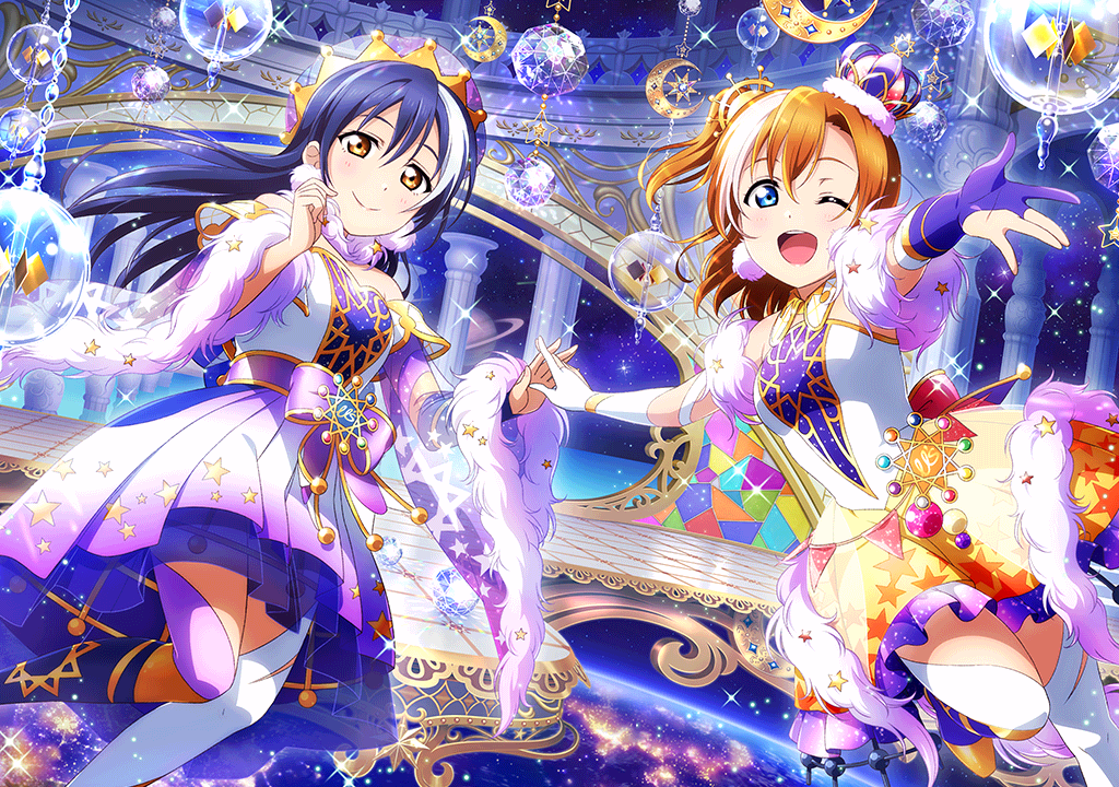 lovelive! ur去框合并 星座篇 高坂穗乃果 园田海未(觉醒)
