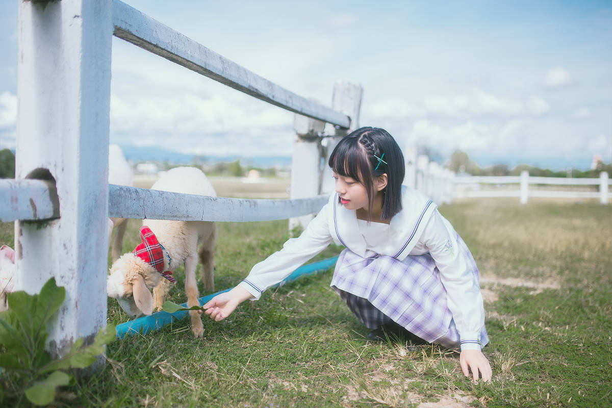 珠海约拍# 一只羊两只羊咩～仙女:@风梦风铃摄影:@不辣酥紫薰set:@风
