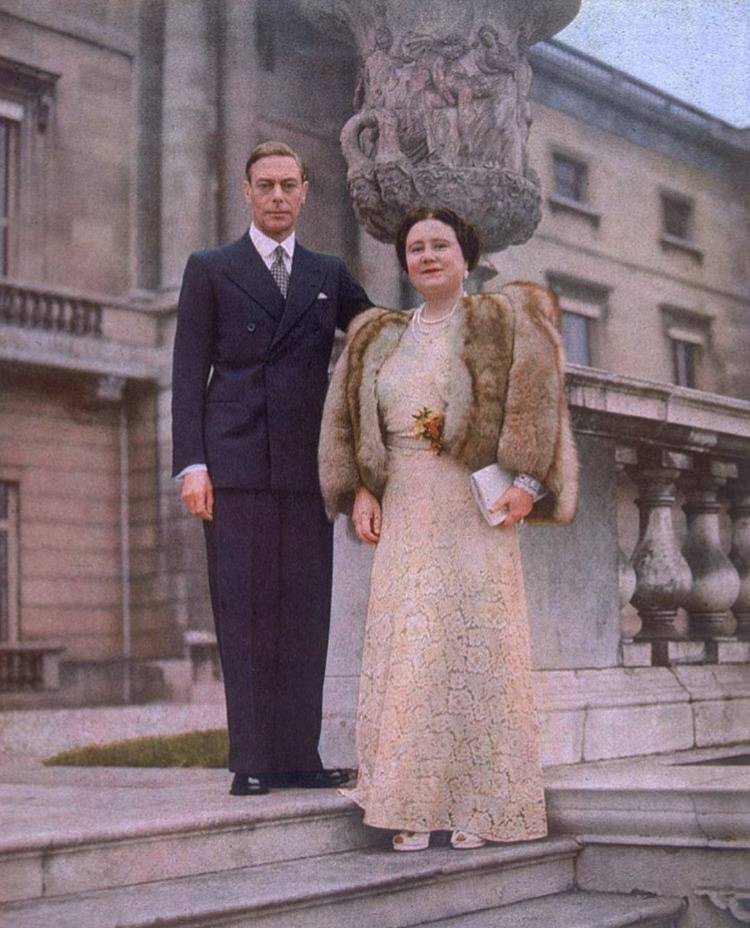 1948年乔治六世夫妇纪念结婚日照片