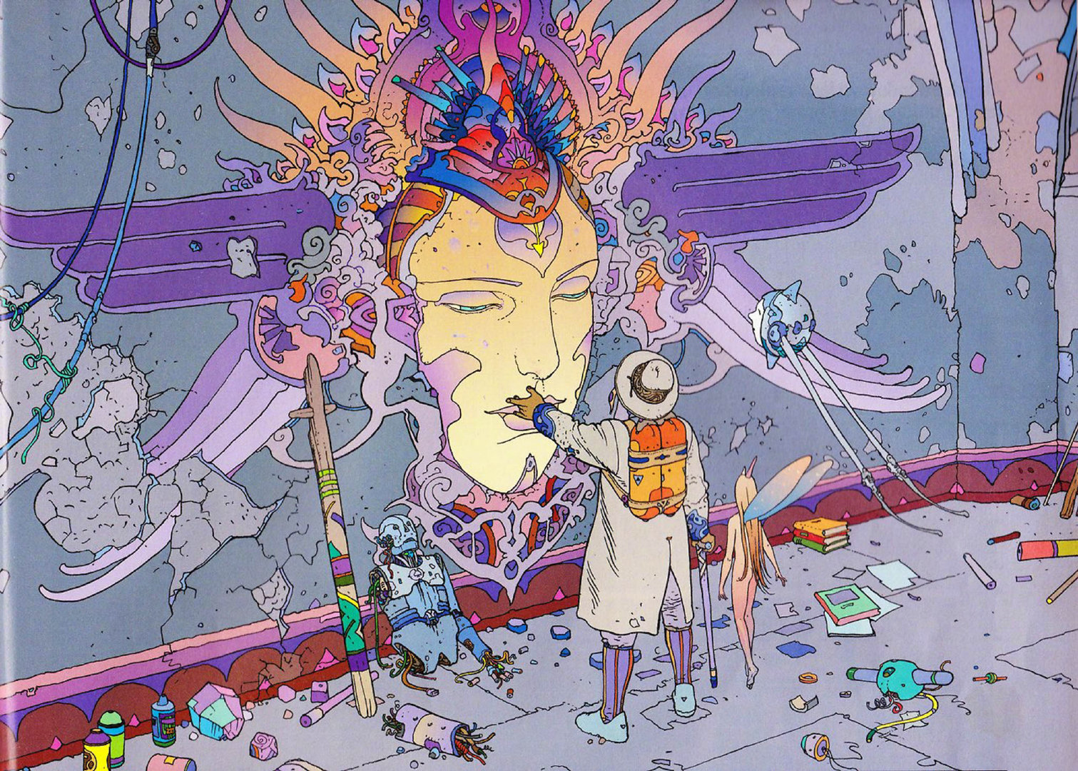 法国作家,漫画家 jean giraud(moebius) 绘画作品一组 \ www.