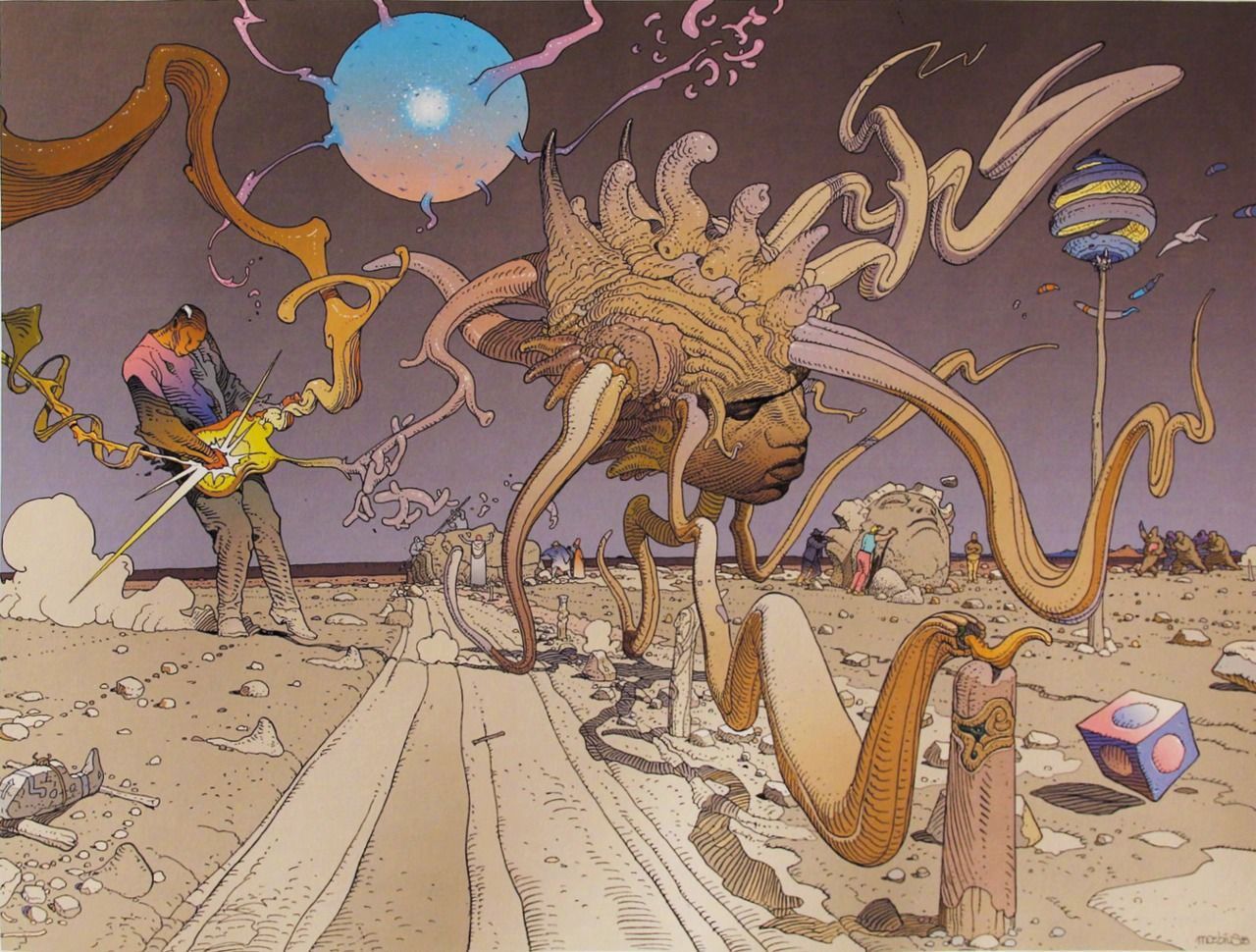 法国作家,漫画家 jean giraud(moebius) 绘画作品一组 \ www.