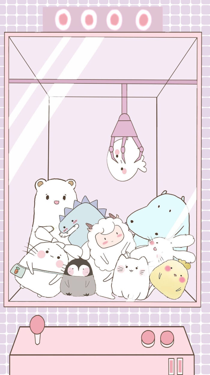 粉嫩嫩少女心背景图