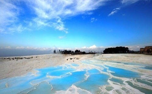 浪漫的土耳其棉花堡,全球最美的100个地方之一,上帝眷顾的童话梦境.