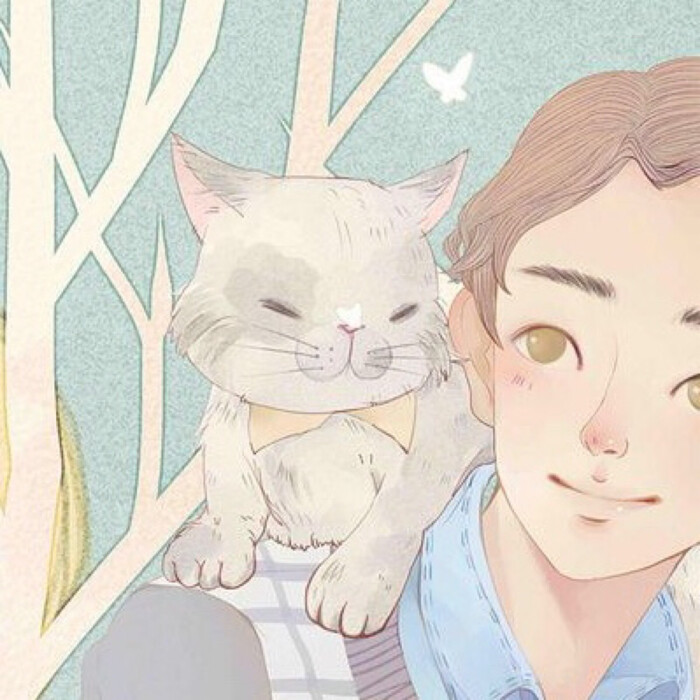 情侣头像#下辈子想做一只你的猫.