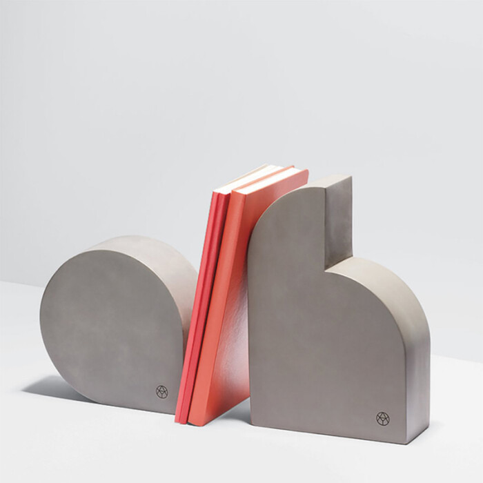 AYTM MOLES 水泥书挡书立镇纸摆件装饰 网红