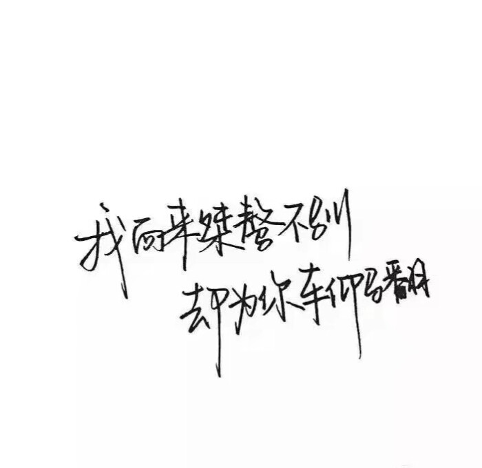 白底 黑字 手写