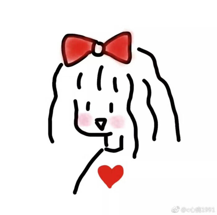 简笔画ins风 图源微博