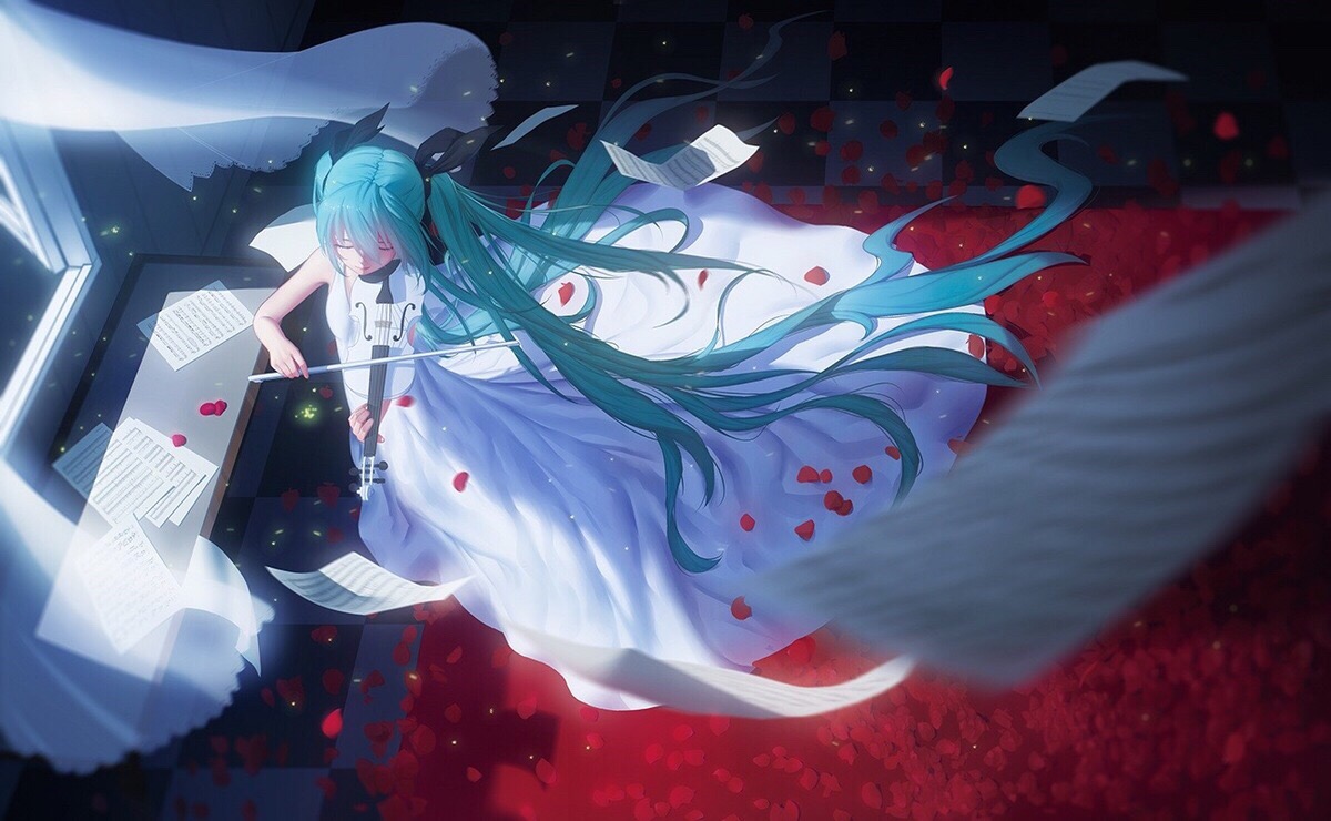 动漫图:(双马尾#初音)*