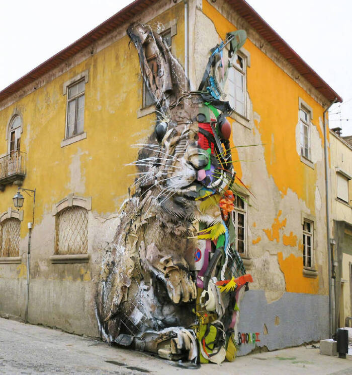 国外艺术家废物利用雕塑