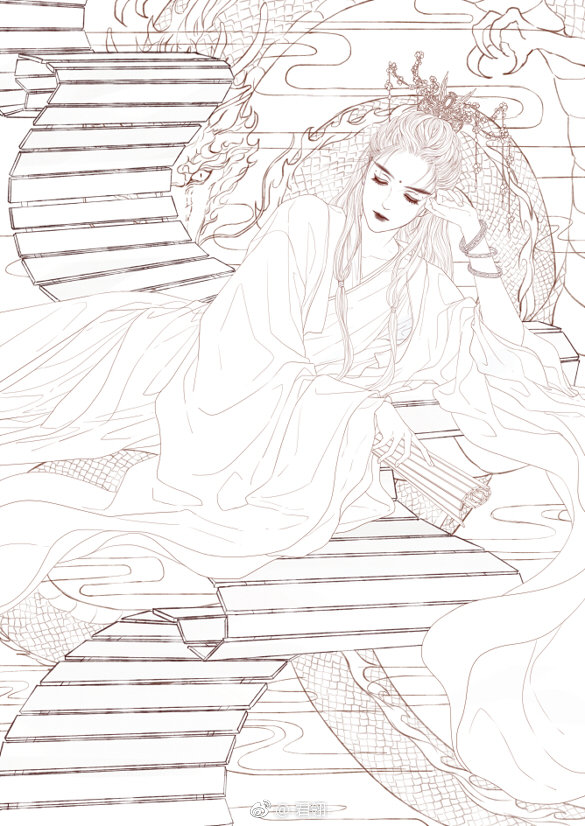 「古风美人」画师: -君翎