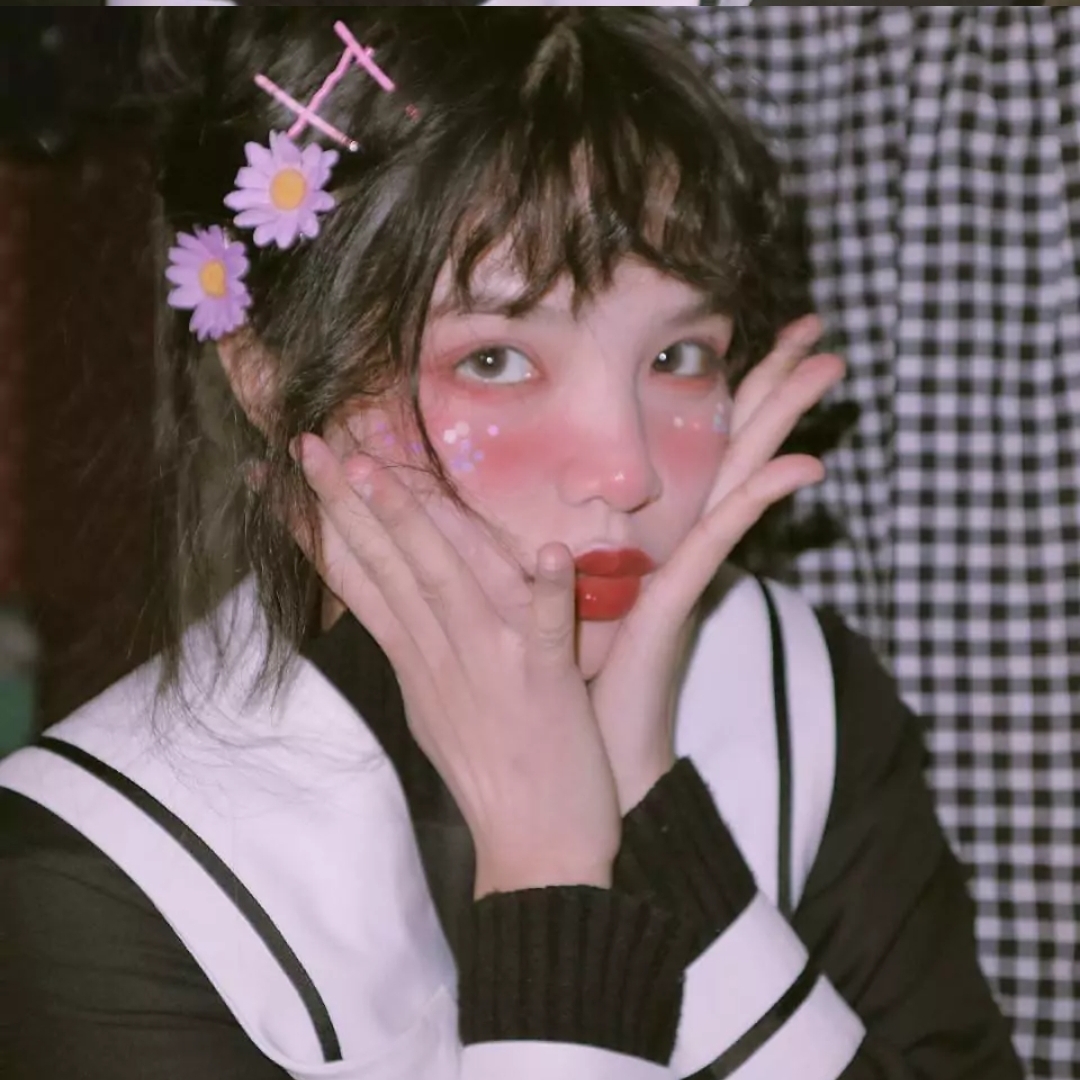 头像 女头 可爱 闺蜜快手原图: 打怪少女