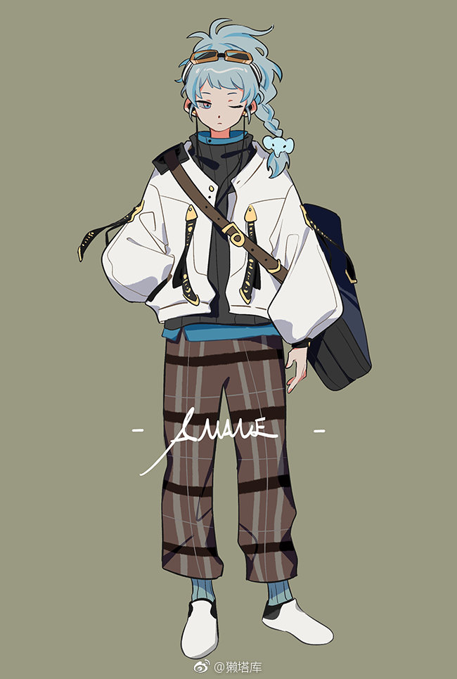 獭塔库 #立绘##人设##男孩