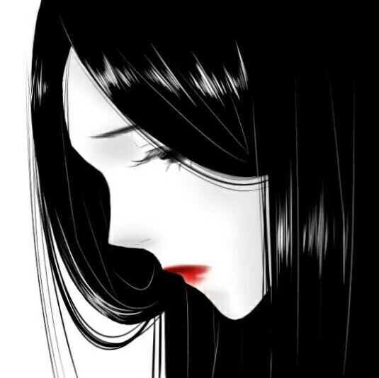 动漫头像黑白腹黑