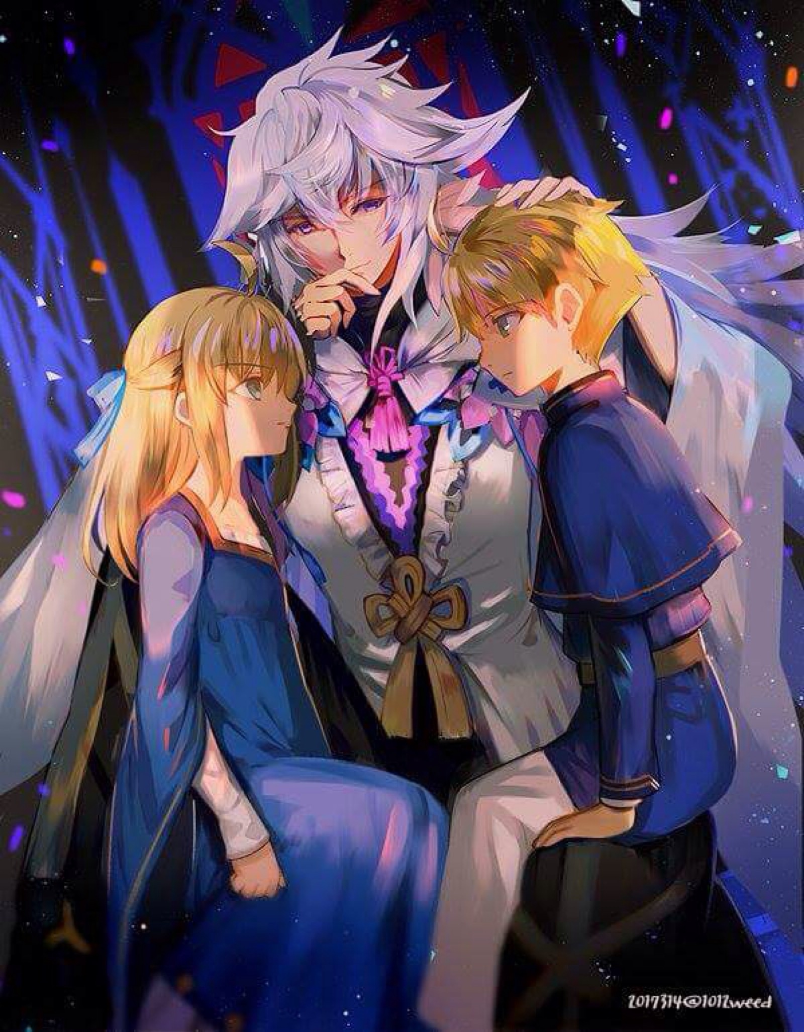 fate 梅林x阿尔托利亚潘德拉贡x亚瑟潘德拉贡(侵权致歉)