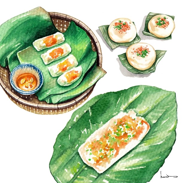 食物手帐素材 ins:lerin_illustration