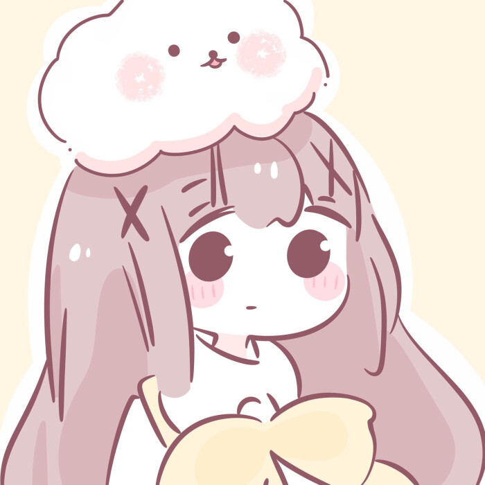 沫沫/自描头像可爱组头团头动漫闺蜜头