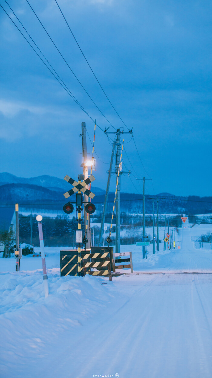 北海道雪景手机壁纸.