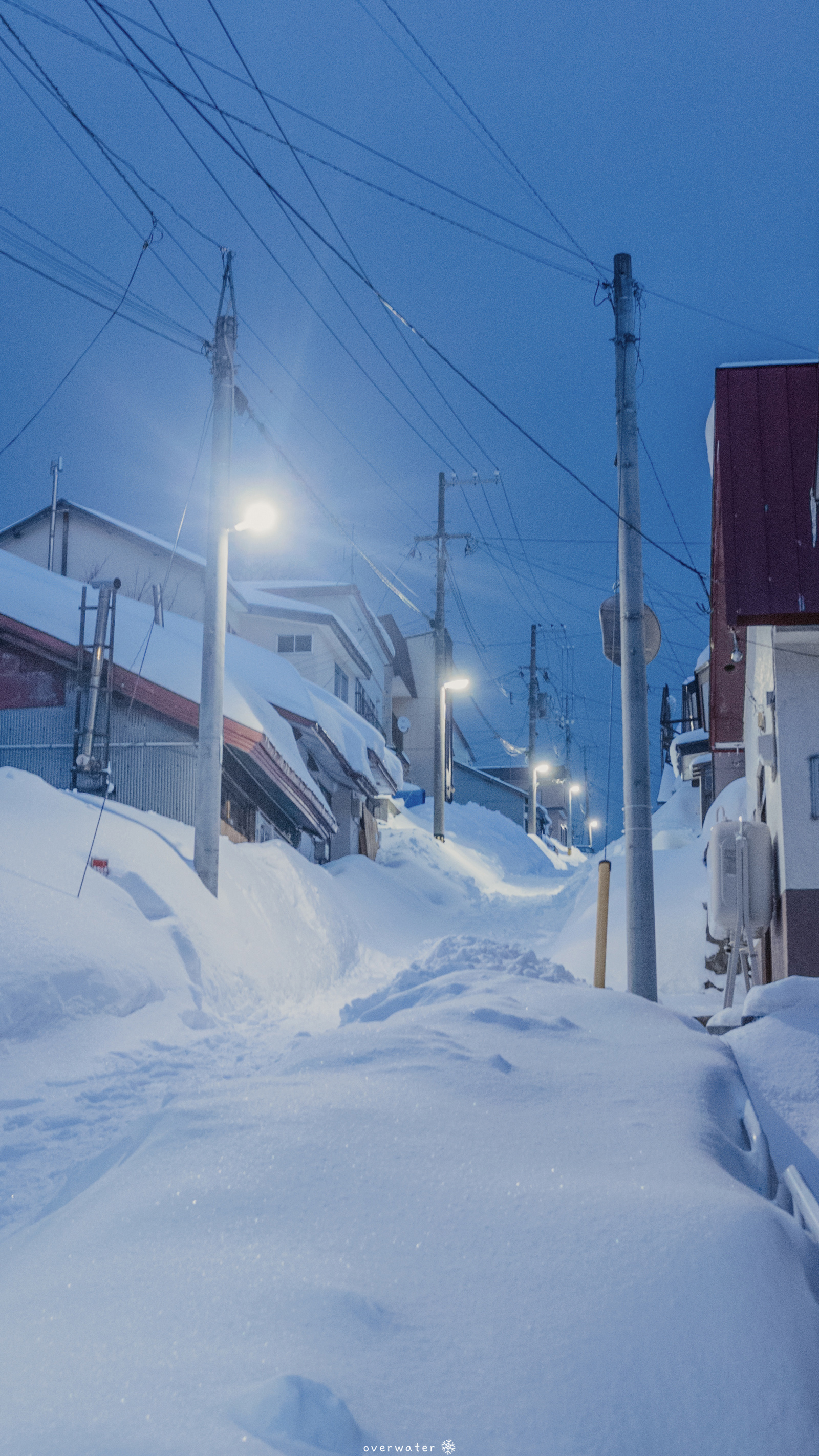 北海道雪景手机壁纸.