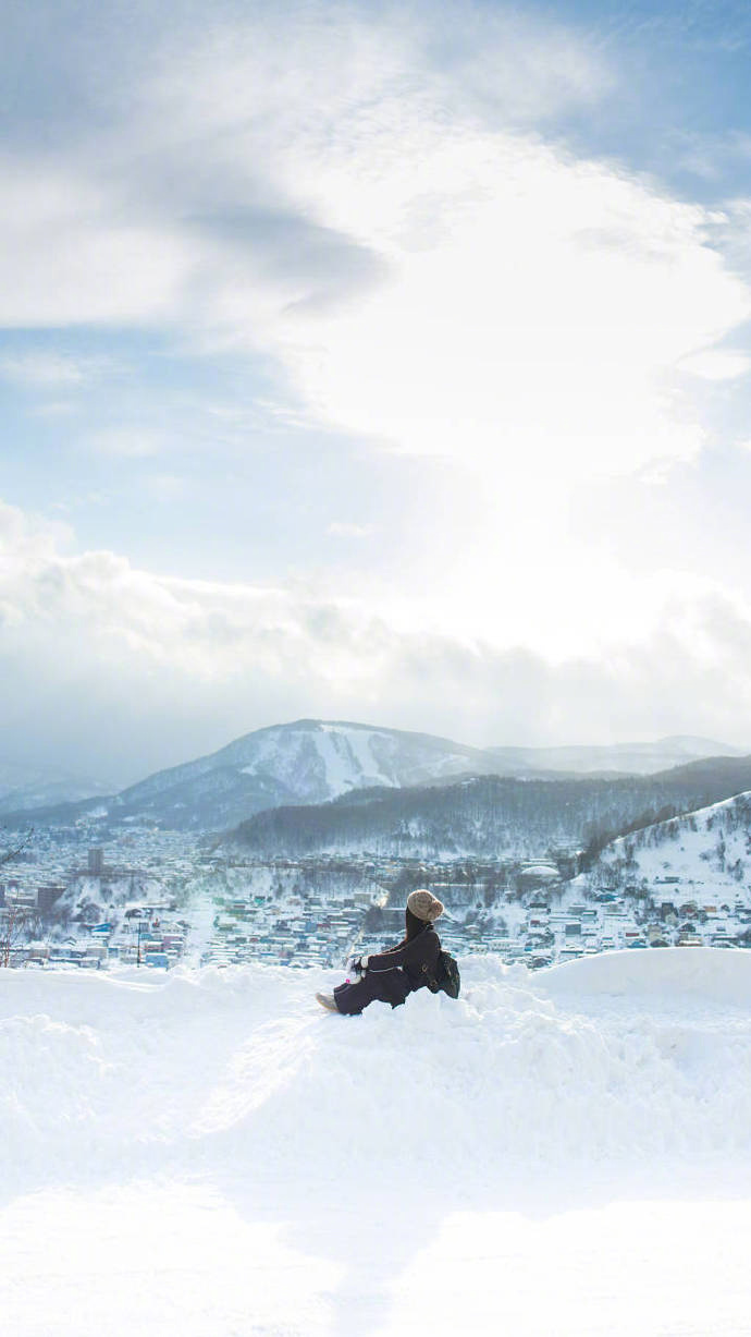 北海道的雪,好像来自二次元