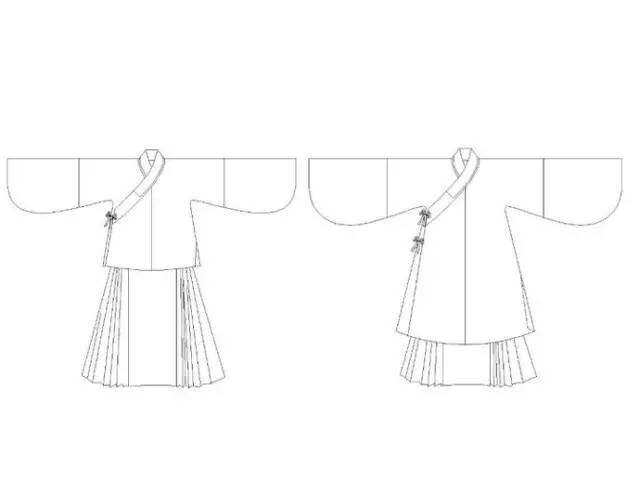 《图集》里的配图示例之马面裙,非裁剪图,只做形制说明