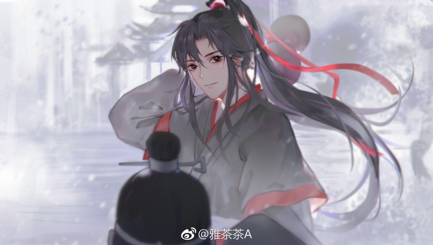 魏无羡,蓝忘机,画师id: 雅茶茶a