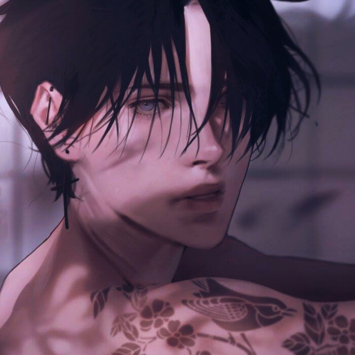 手绘 漫头 男头