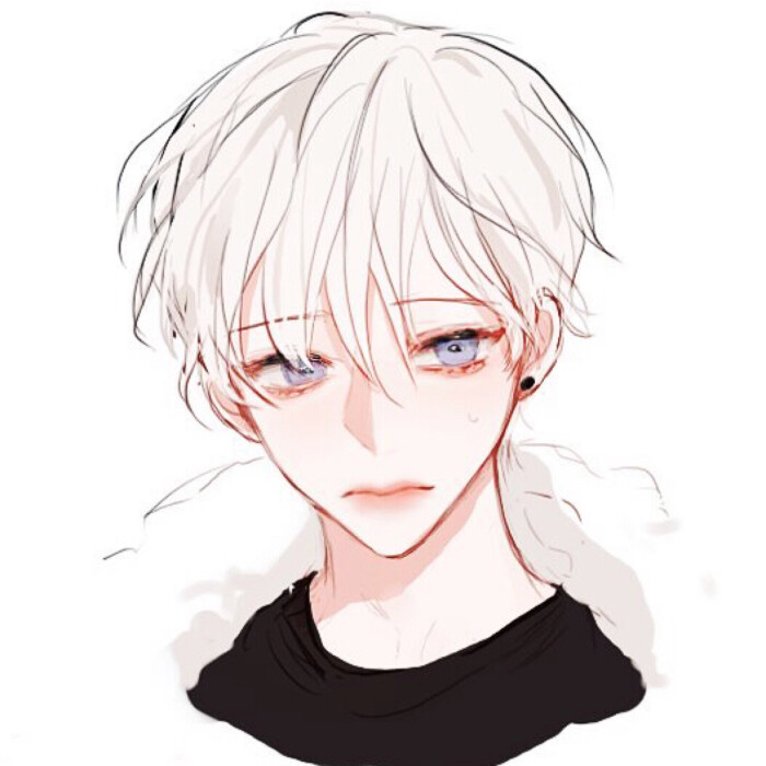 手绘 漫头 男头