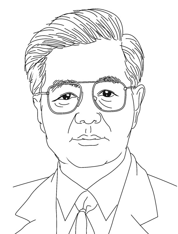 刘勇良线描人物作品