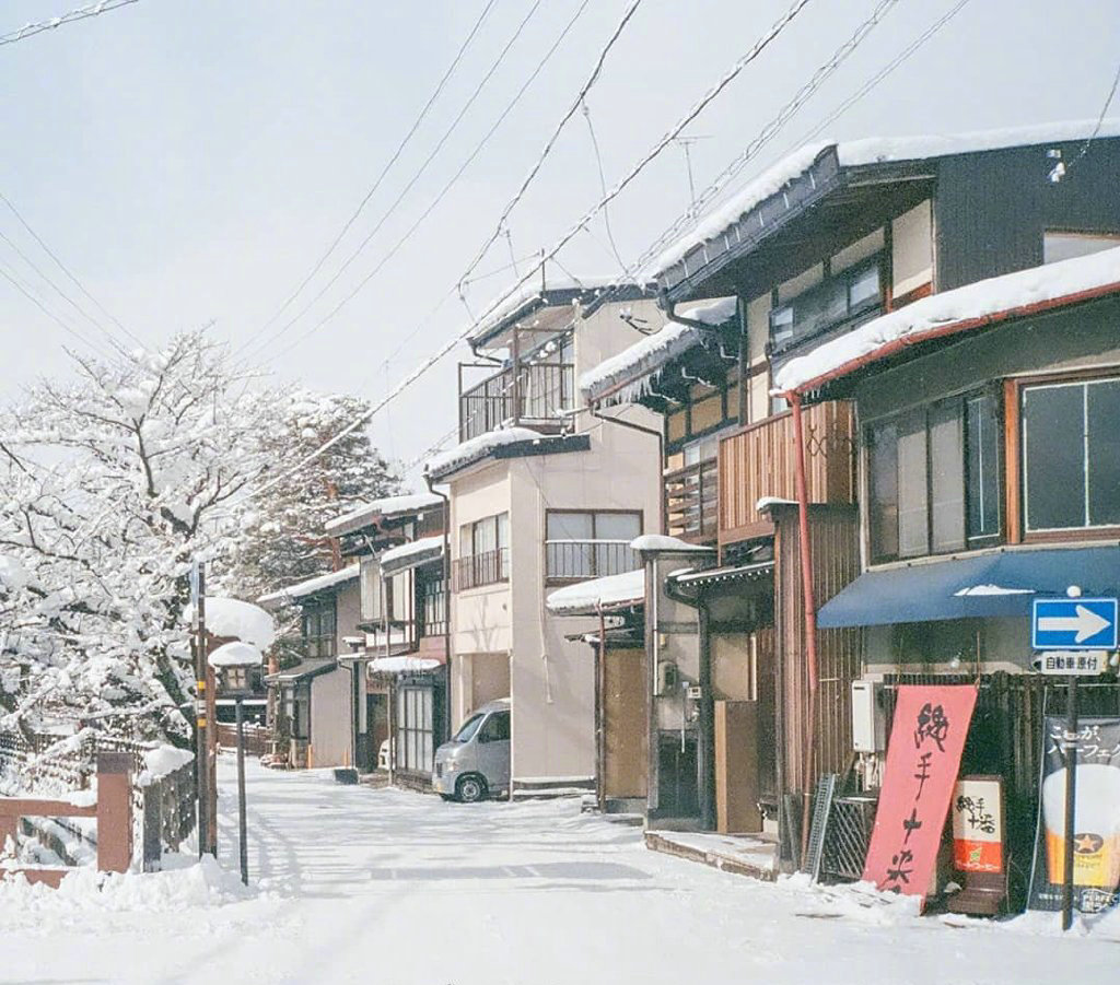 日本高山市的宁静雪景 ins:gotez03