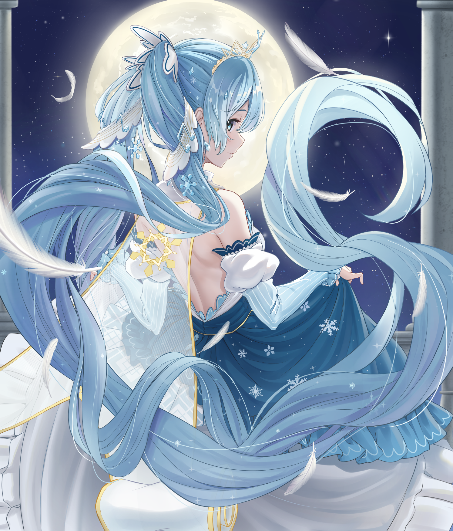 vocaloid 初音未来 雪未来2019 绘师:bib(p id=10899738) 本作品id=