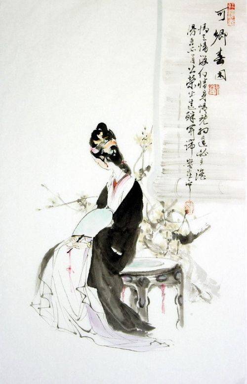 金陵十二钗 手绘图 作者:王义胜