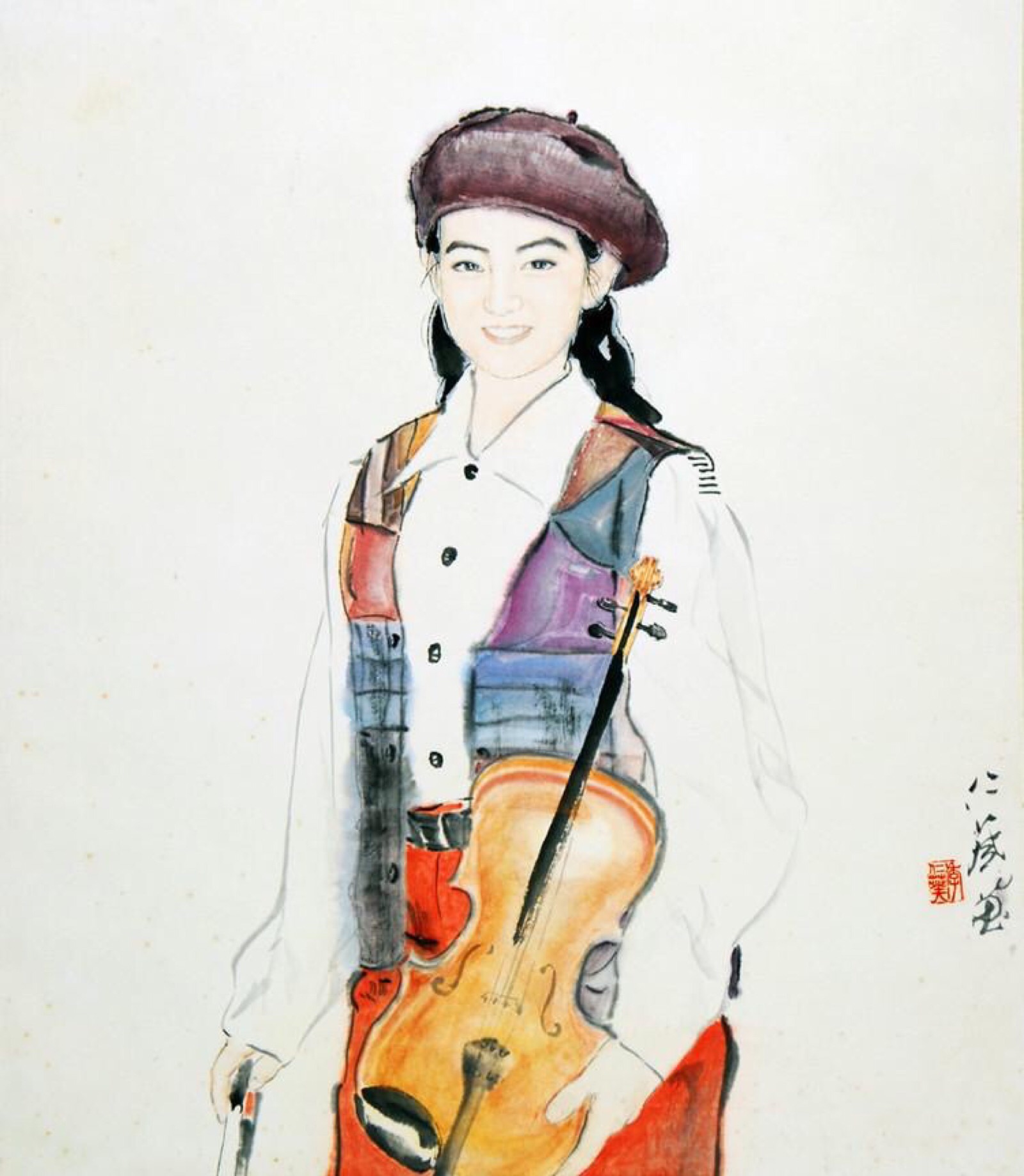 季仁葵水墨人物画欣赏|季仁葵,上海奉贤高桥人,1970年毕业于浙江美术