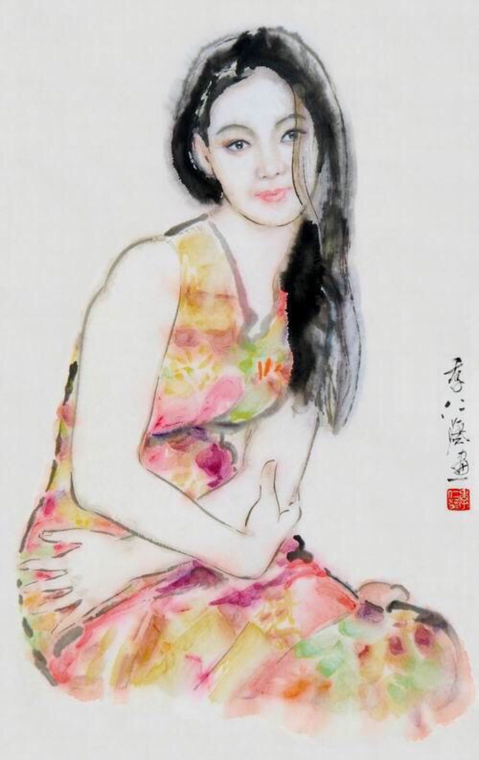 季仁葵水墨人物画欣赏|季仁葵,上海奉贤高桥人,1970年毕业于浙江美术