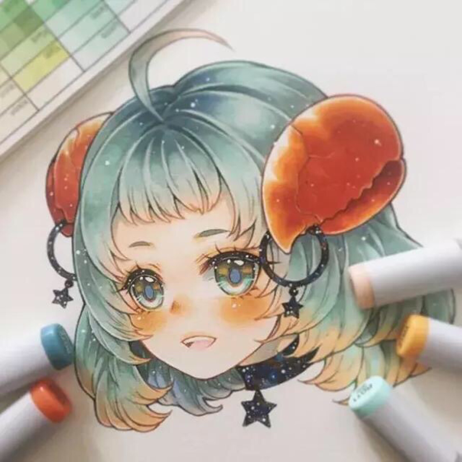 好看的马克笔画来自可爱的网友minmonsta