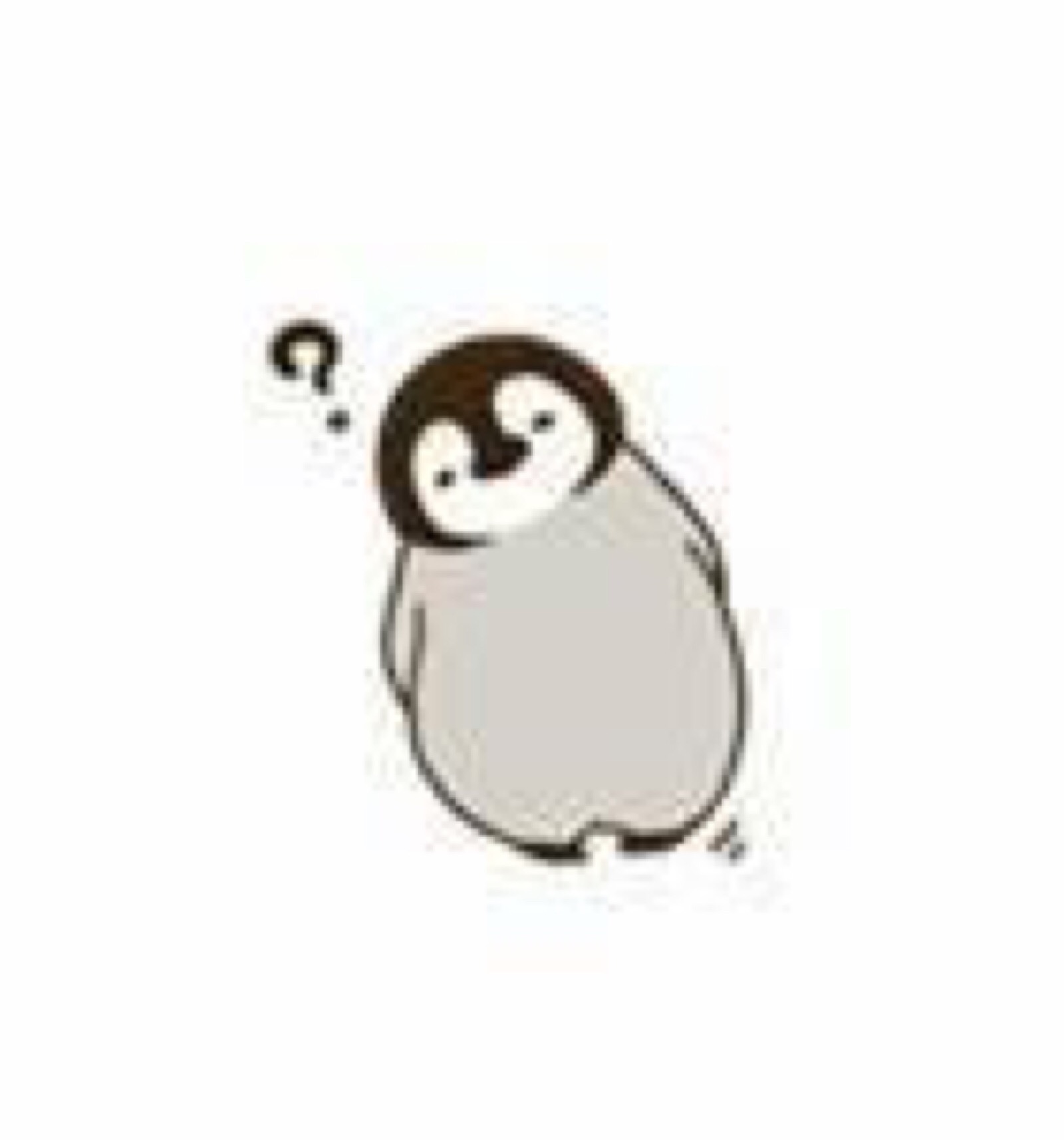 line 可爱 小企鹅
