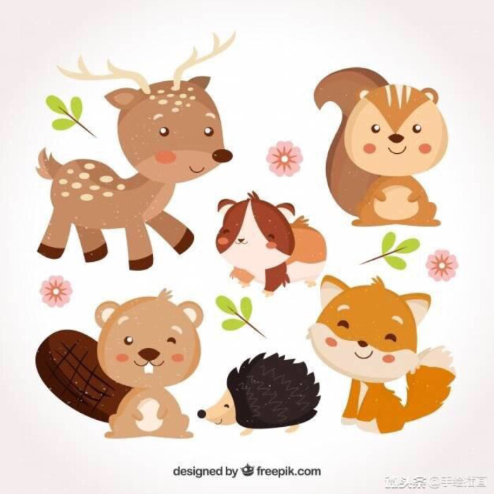 40多种小动物简笔画都很萌很可爱大家快收藏吧