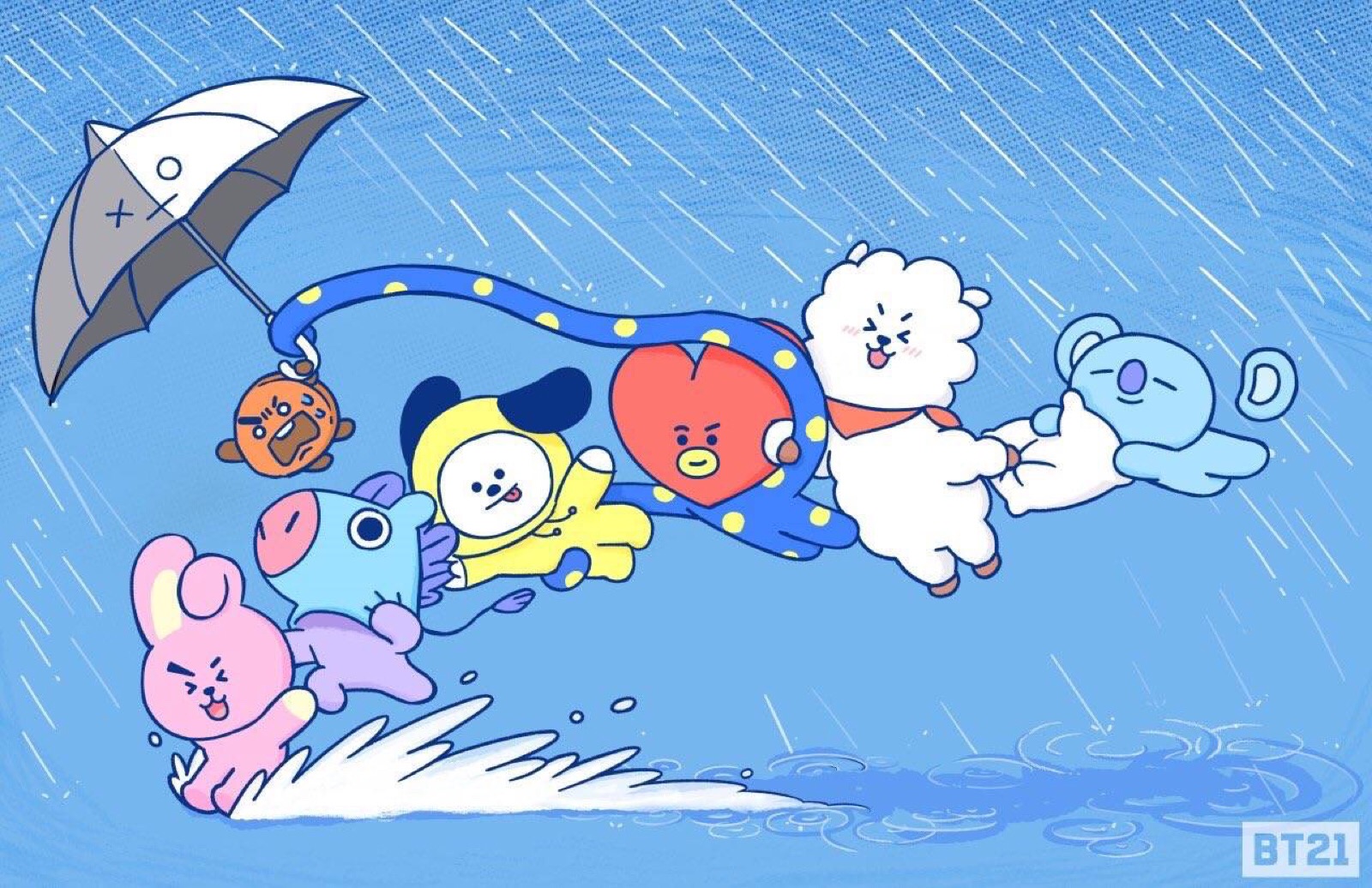 防弹手绘,漫画,q版,bt21