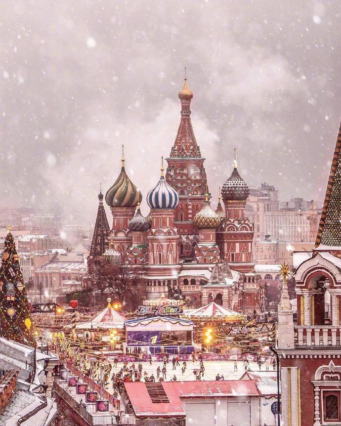 冬日的莫斯科红场