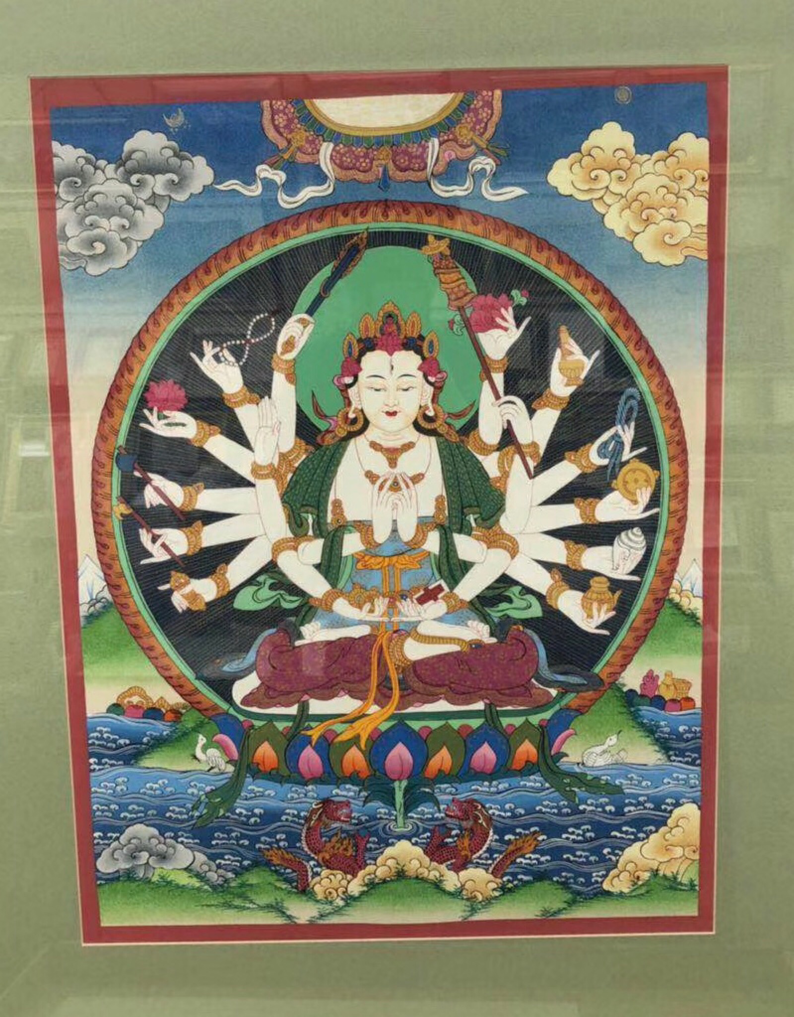 【准提观音】准提观音也叫准提佛母,在汉传佛教和日本佛教,藏传佛教中
