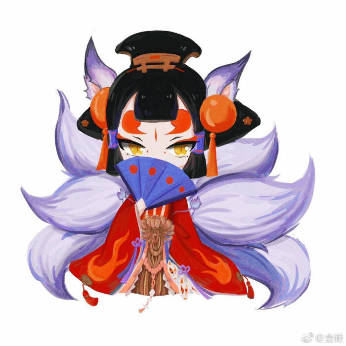 阴阳师玉藻前#图片出自微博以及水印,侵删.