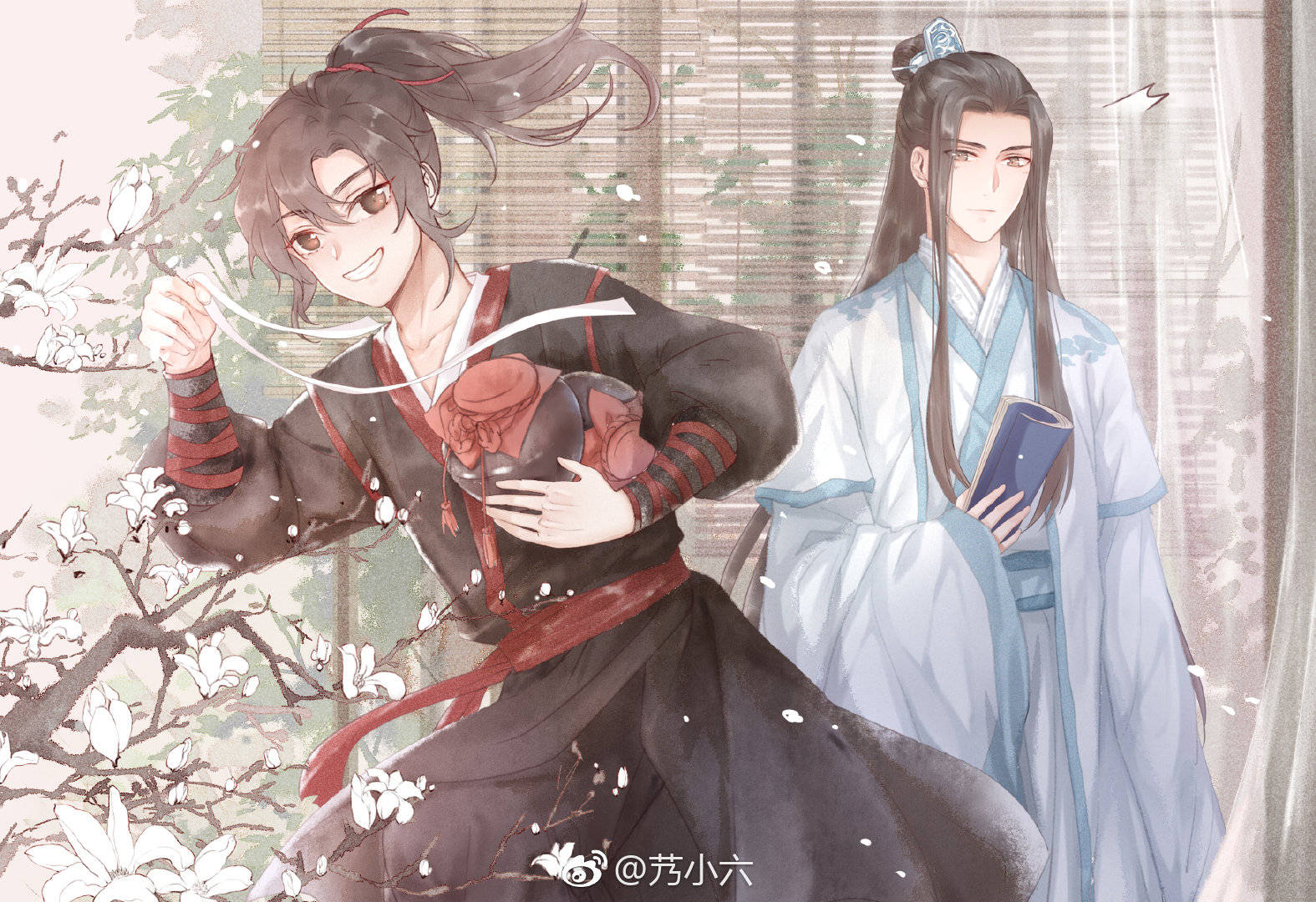 ˙˙ 画师id 艿小六魏无羡魏婴蓝忘机蓝湛含光君 (ω))ω)