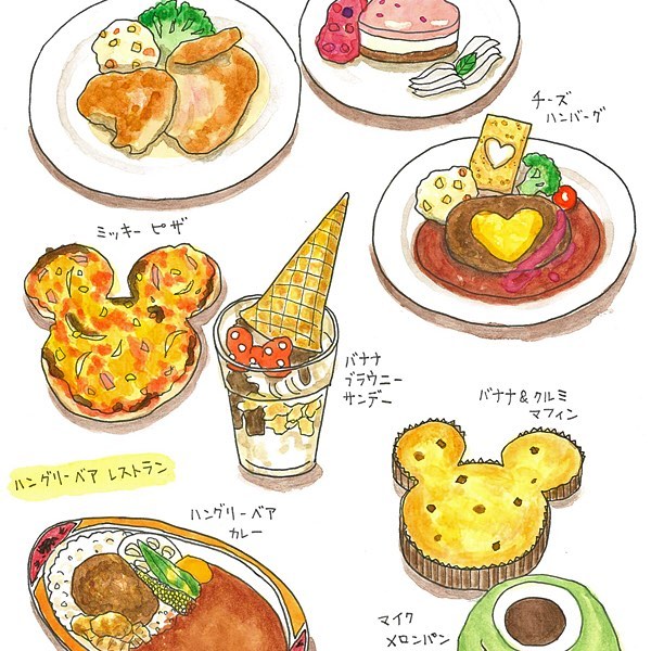 美食手帐素材 ins:tamytamy2015