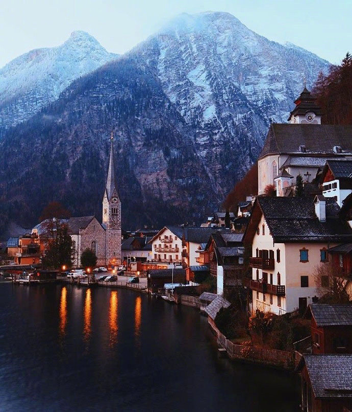 奥地利小镇hallstatt