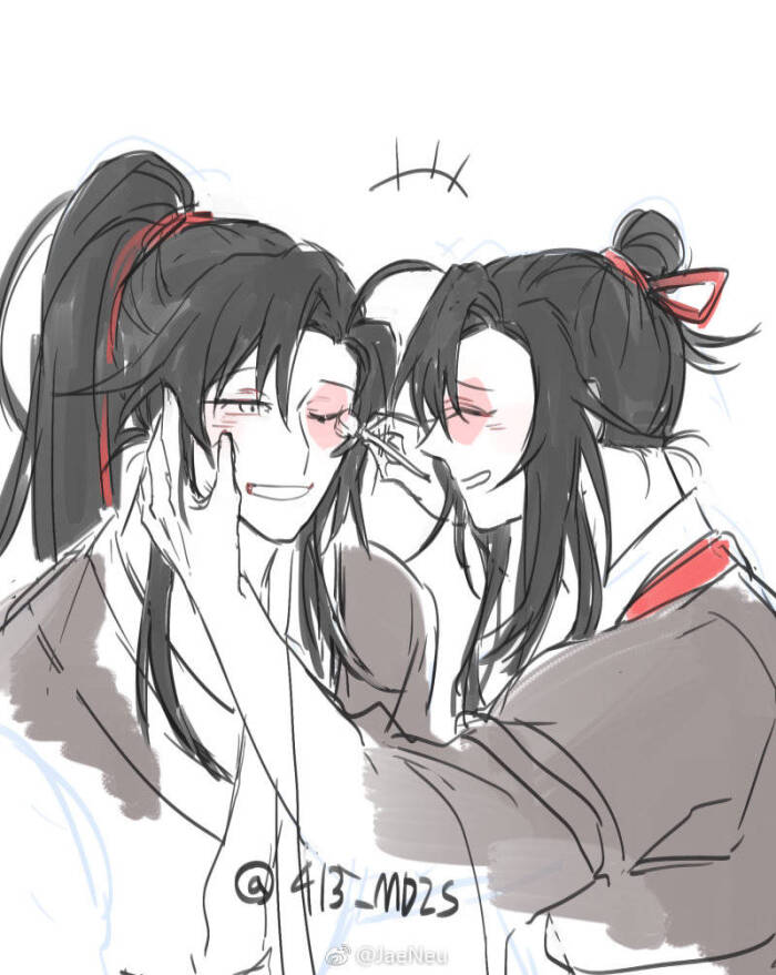 画师微博id jeaneu ; 推上id 413_mdzs 魏无羡魏婴夷陵老祖,莫玄羽.