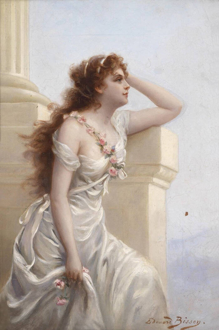 来自微博复古迷#侵删致谢# [cp]法国画家爱德华·比森(edouard bisson