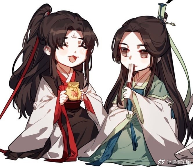 画师id urun_1412 沈清秋洛冰河,魏无羡魏婴蓝忘机蓝湛含光君,花城谢