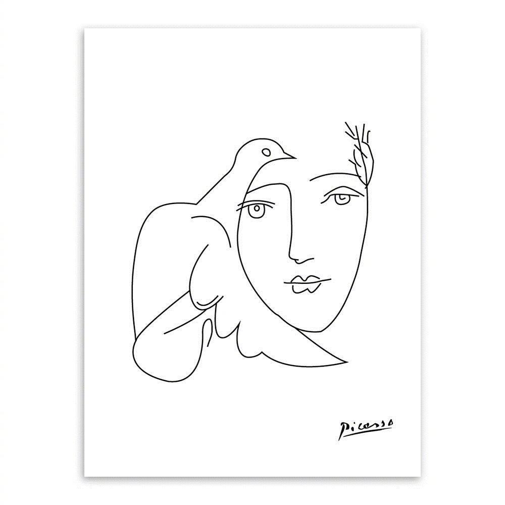 picasso line drawing