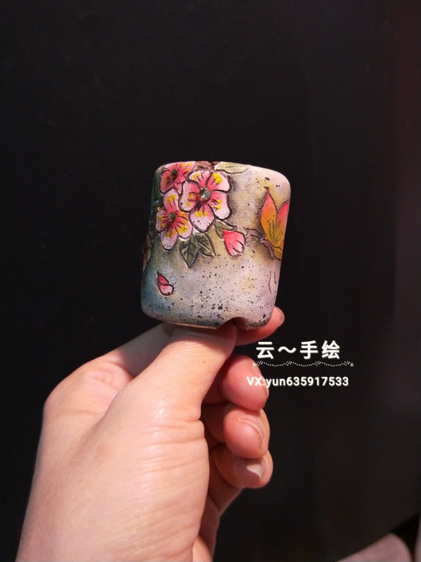 我的手绘作品,手绘花盆