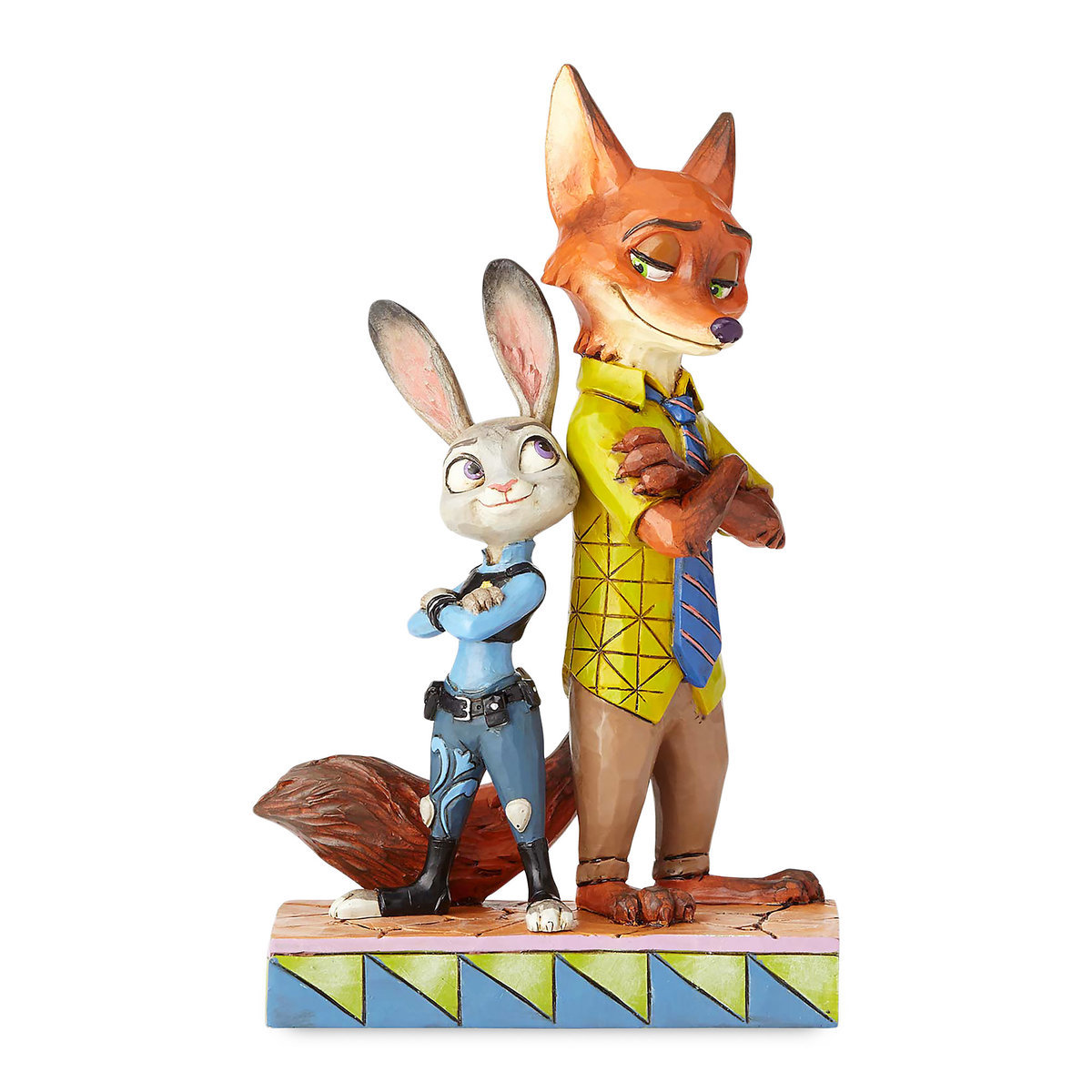 代购【disney美国代购】zootopia疯狂动物城judy nick树脂摆件