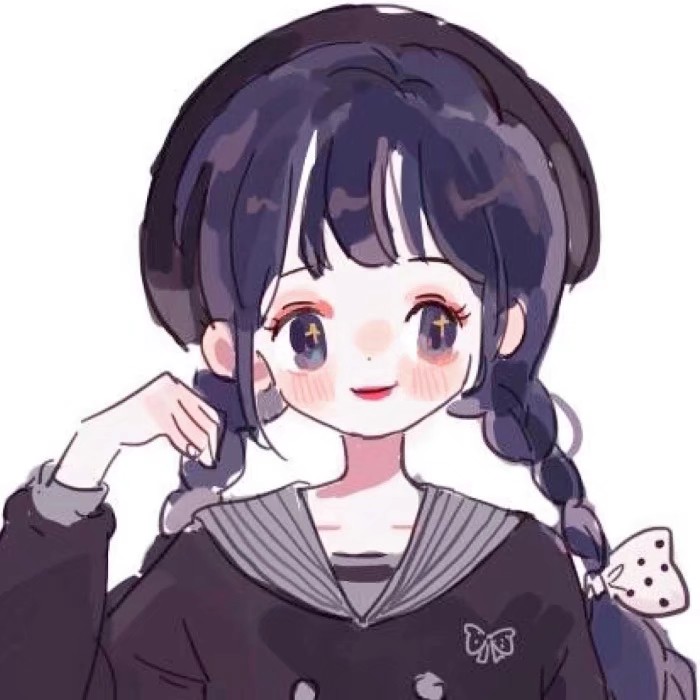 女头姐妹绘本风格动漫头像愿喜——nn